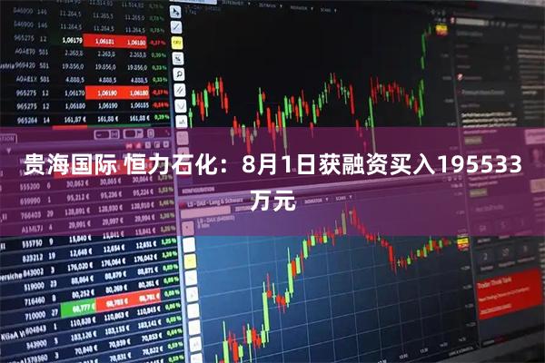 贵海国际 恒力石化：8月1日获融资买入195533万元